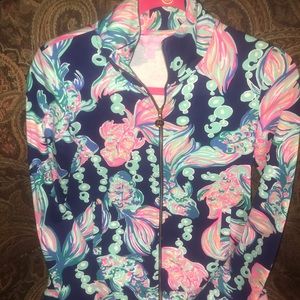 Lilly Pulitzer Going Coastal Reagan Zip Up XXS